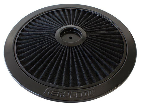 Aeroflow Black Full Flow Air Filter Top Plate (AF2251-1401) AF2251-1401