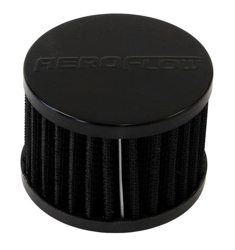 Aeroflow Black Push In Breather (AF2271-1490) AF2271-1490