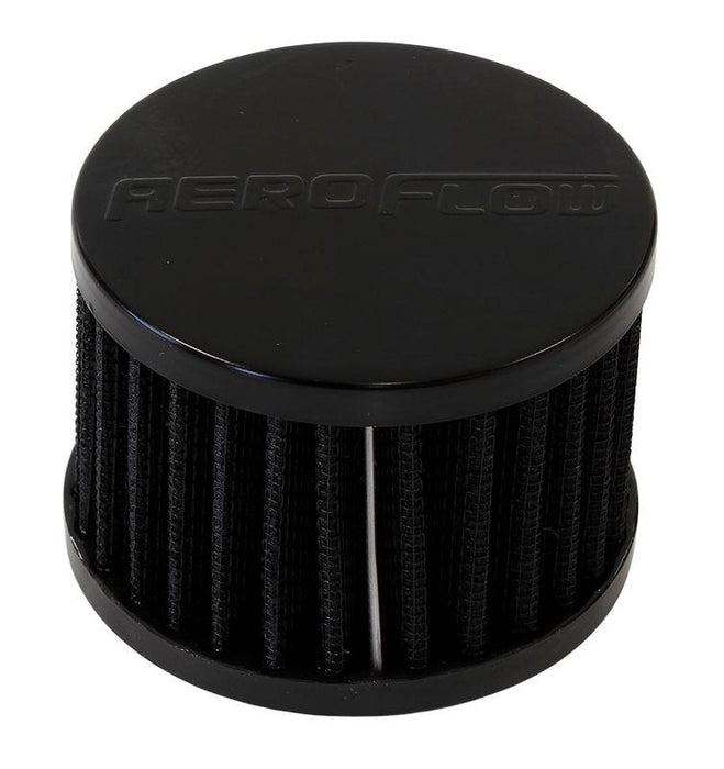 Aeroflow Black Push In Breather (AF2271-1490)