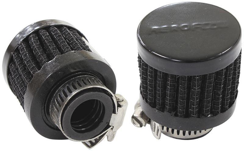 Aeroflow Black Clamp On Breather (AF2271-2480) AF2271-2480