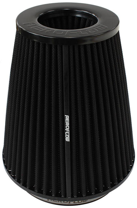 Aeroflow Universal 6" (152mm) Clamp-On Steel Top Inverted Tapered Pod Filter with Black End (AF2711-1044) AF2711-1044