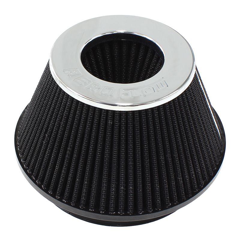Aeroflow Universal 6" (153mm) Clamp-On Steel Top Inverted Tapered Pod Filter with Chrome End (AF2811-1009) AF2811-1009