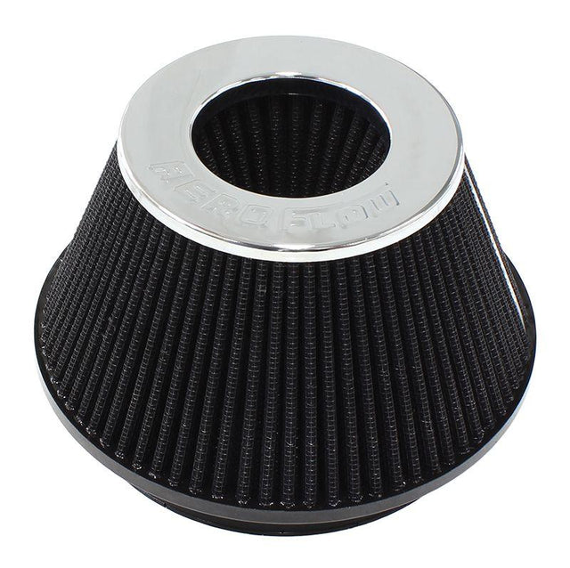 Aeroflow Universal 6" (153mm) Clamp-On Steel Top Inverted Tapered Pod Filter with Chrome End (AF2811-1009) AF2811-1009