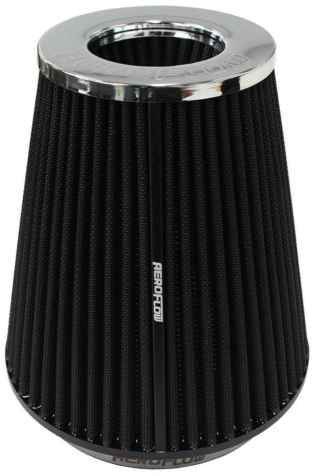 Aeroflow Universal 6" (153mm) Clamp-On Steel Top Inverted Tapered Pod Filter with Chrome End (AF2811-1044) AF2811-1044