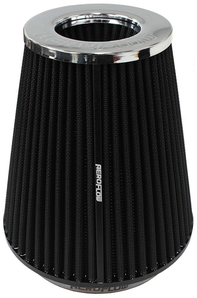 Aeroflow Universal 6" (153mm) Clamp-On Steel Top Inverted Tapered Pod Filter with Chrome End (AF2811-1044) AF2811-1044