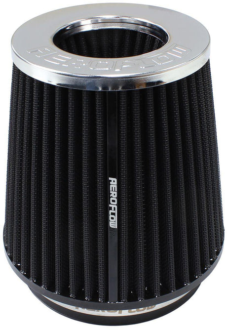 Aeroflow Universal 5" (127mm) Clamp-On Steel Top Inverted Tapered Pod Filter with Chrome End (AF2811-2800) AF2811-2800