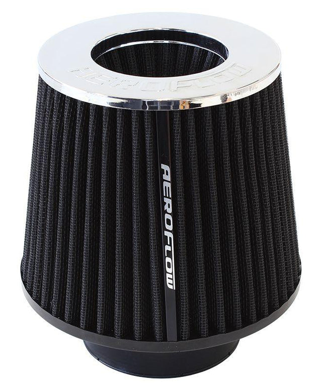 Aeroflow Universal 3" (76mm) Clamp-On Steel Top Inverted Tapered Pod Filter with Chrome End (AF2811-3003) AF2811-3003