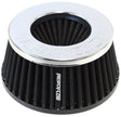 Aeroflow Universal 4" (102mm) Clamp-On Steel Top Inverted Tapered Pod Filter with Chrome End (AF2811-9500) AF2811-9500