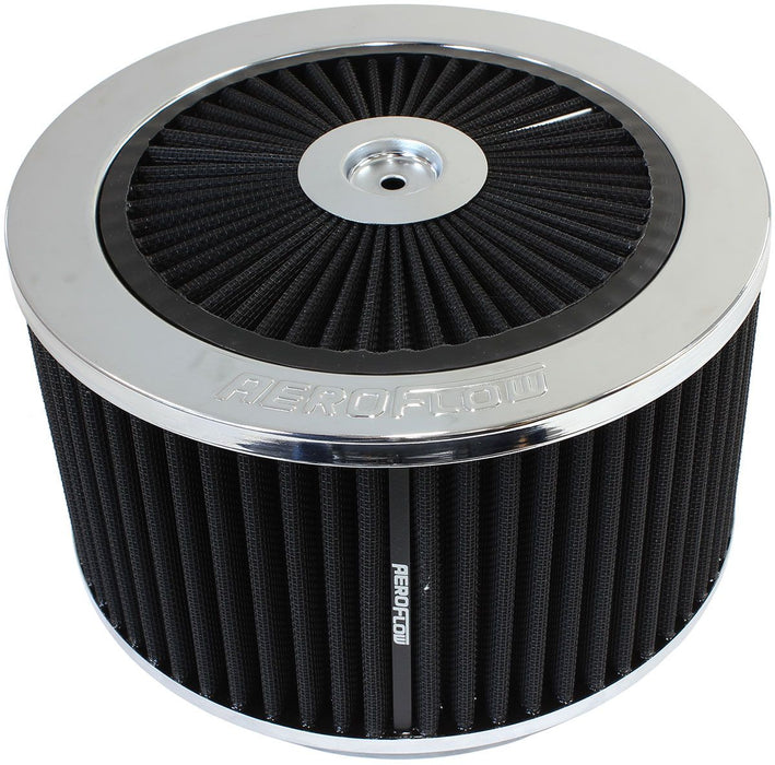 Aeroflow Chrome Full Flow Air Filter Assembly with (AF2851-1375)