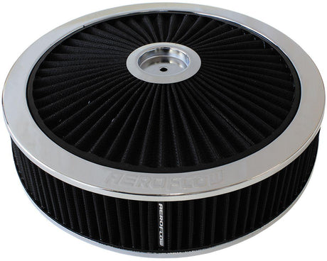 Aeroflow Chrome Full Flow Air Filter Assembly (AF2851-3079) AF2851-3079
