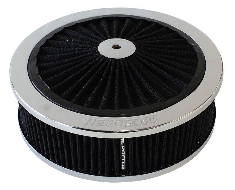 Aeroflow Chrome Full Flow Air Filter Assembly with (AF2851-3150)