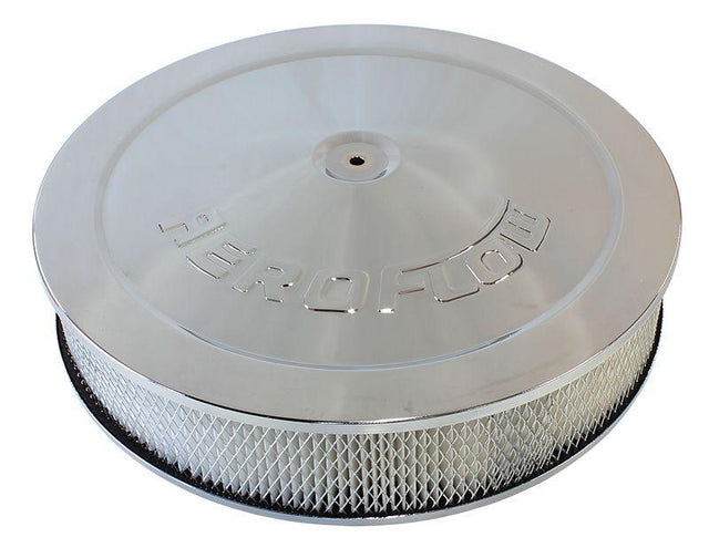 Aeroflow Chrome Air Filter Assembly with 1-1/8" Drop base (AF2856-1280) AF2856-1280