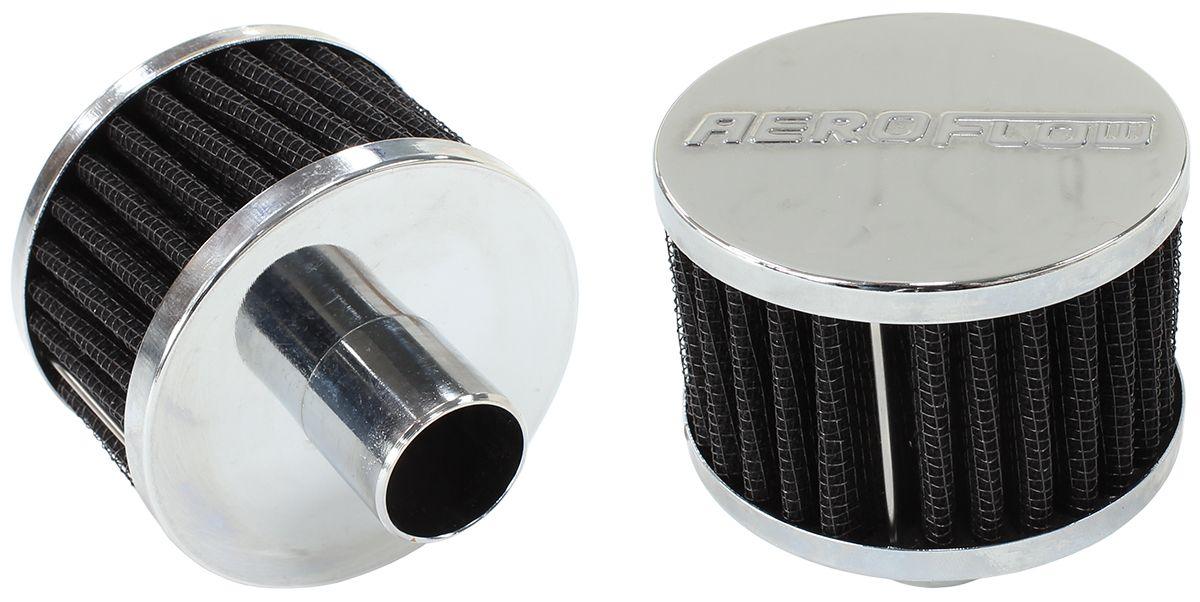 Aeroflow Chrome Push In Breather (AF2871-1170)