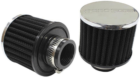 Aeroflow Chrome Clamp On Breather (AF2871-1390) AF2871-1390