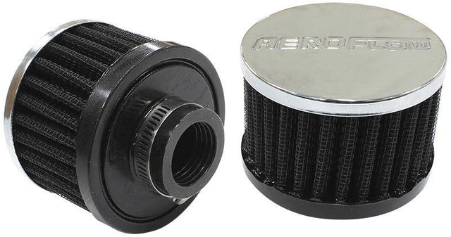 Aeroflow Chrome Clamp On Breather (AF2871-1420) AF2871-1420