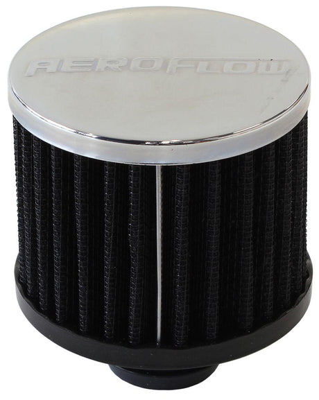 Aeroflow Chrome Clamp On Breather (AF2871-1490) AF2871-1490