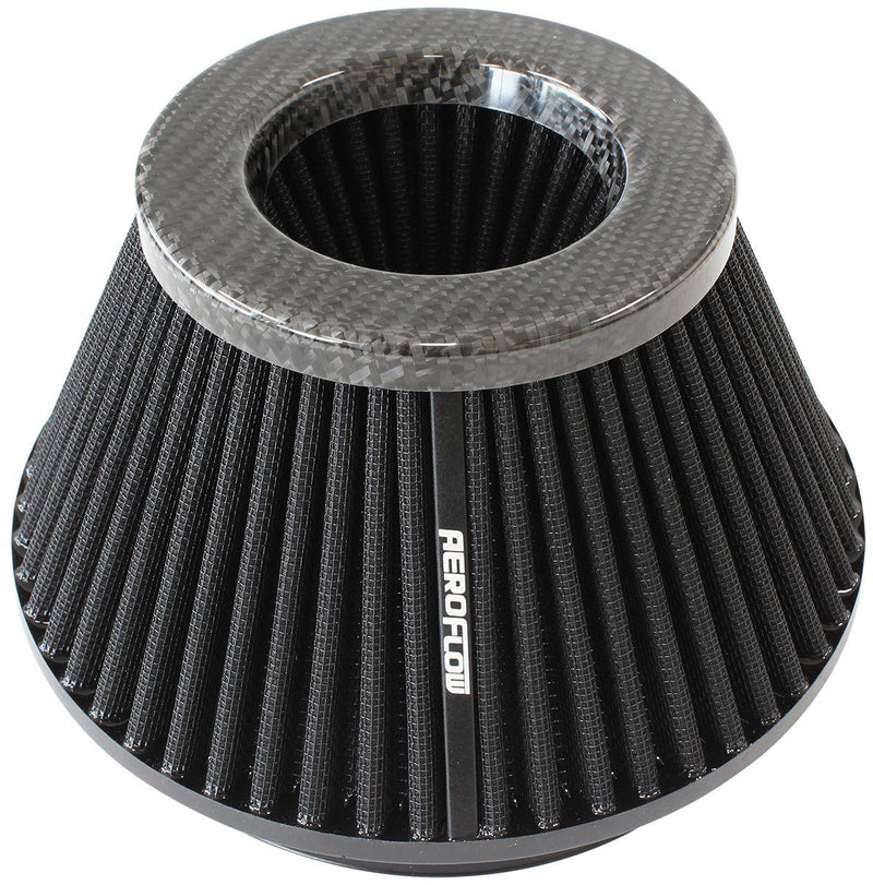 Aeroflow Universal 6" (153mm) Clamp-On Carbon Fibre Inverted Tapered Pod Filter (AF2911-1009) AF2911-1009