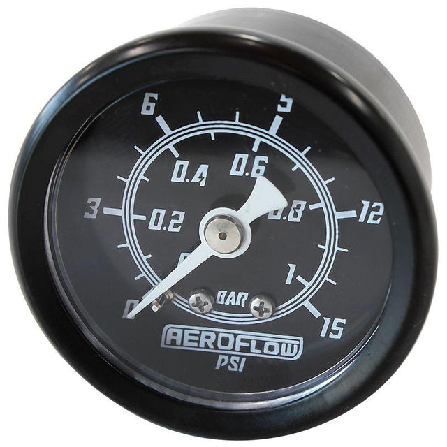 Aeroflow 1-1/2" 15 psi Pressure Gauge (AF30-2204) AF30-2204