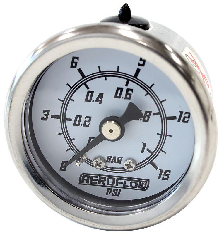 Aeroflow 1-1/2" 15 psi Pressure Gauge (AF30-2206) AF30-2206