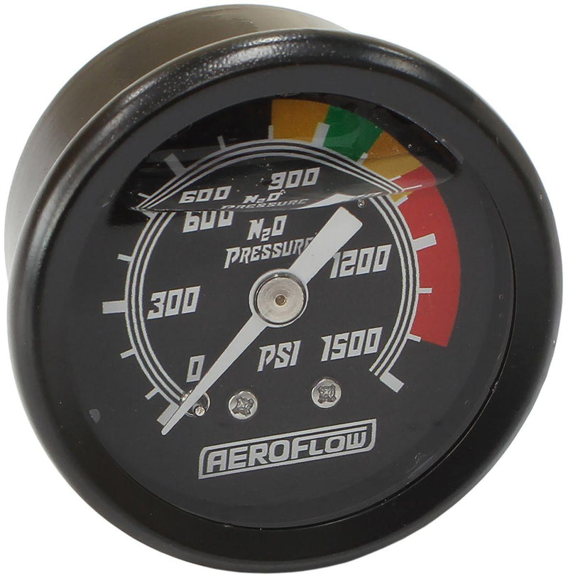 Aeroflow 1-1/2" Nitrous Pressure Gauge (AF30-2215) AF30-2215