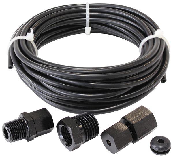 Aeroflow Complete 1/8" Dia. Nylon Tubing Kit (AF30-3000BLK)