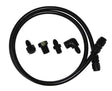 Aeroflow Black Nylon Outer Stainless Steel Braided Line Gauge Kit -4AN (AF30-4003BLK) AF30-4003BLK