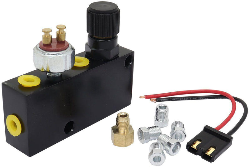Aeroflow Brake Adjustable Proportioning Valve and Distribution Block (AF300-146BLK) AF300-146BLK