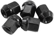 Aeroflow Acorn Short Open Black Wheel Nuts - 1/2-20" (AF3012-1000) AF3012-1000
