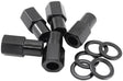 Aeroflow 0.750" Shank Open Black Wheel Nuts - M12 x 1.25mm (AF3015-7000) AF3015-7000