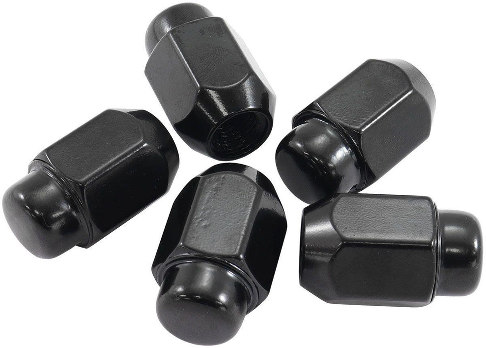 Aeroflow Acorn Medium Closed Black Wheel Nuts - 7/16-20" (AF3021-2000)