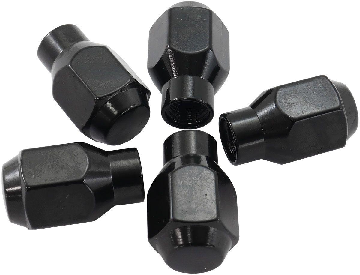 Aeroflow Conical ET Style Closed Black Wheel Nuts - 1/2-20" (AF3022-4000) AF3022-4000