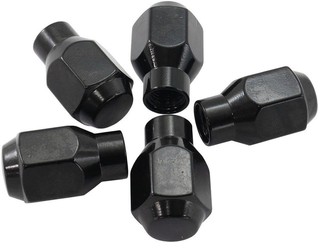 Aeroflow Conical ET Style Closed Black Wheel Nuts - 1/2-20" (AF3022-4000) AF3022-4000