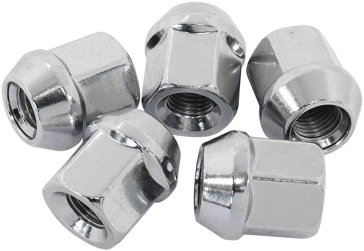Aeroflow Acorn Short Open Chrome Wheel Nuts - M12 x 1.25mm (AF3035-1000) AF3035-1000