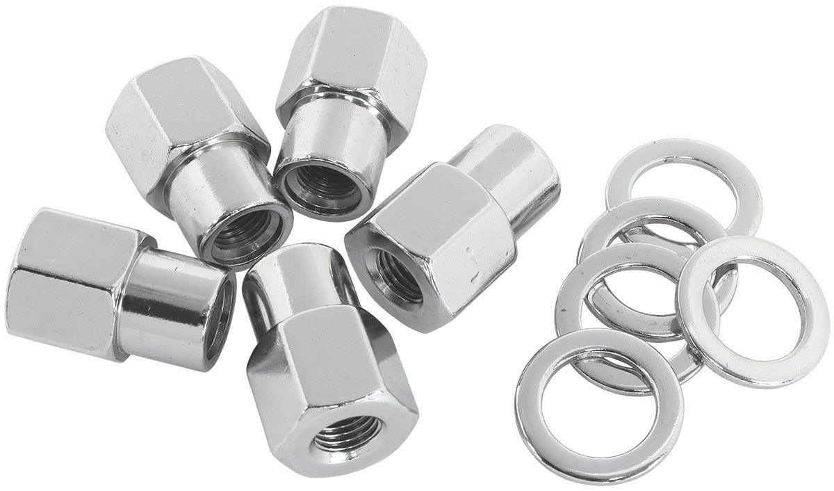 Aeroflow 0.550" Shank Open Chrome Wheel Nuts - M12 x 1.50mm (AF3036-6000) AF3036-6000