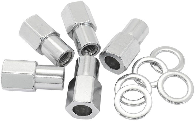 Aeroflow 0.750" Shank Open Chrome Wheel Nuts - M12 x 1.50mm (AF3036-7000) AF3036-7000