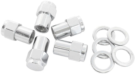Aeroflow 0.550" Shank Closed Chrome Wheel Nuts - 7/16-20" (AF3041-6000) AF3041-6000