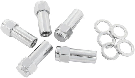 Aeroflow 1.380" Shank Closed Chrome Wheel Nuts - 7/16-20" (AF3041-9000) AF3041-9000