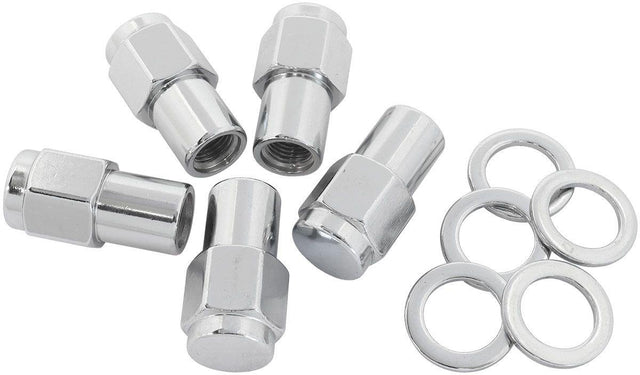 Aeroflow 0.750" Shank Closed Chrome Wheel Nuts - 1/2-20" (AF3042-7000) AF3042-7000