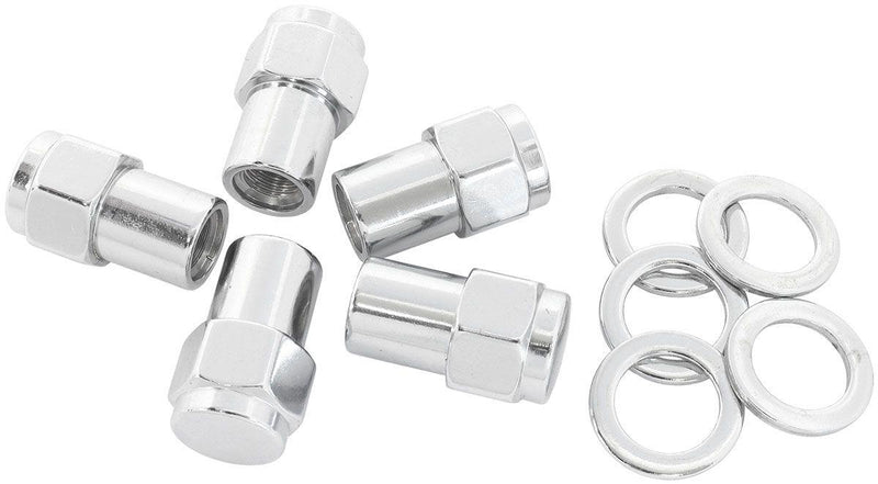 Aeroflow 0.550" Shank Closed Chrome Wheel Nuts - M12 x 1.50mm (AF3046-6000) AF3046-6000