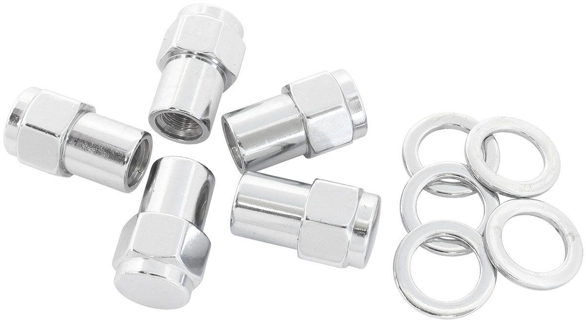 Aeroflow 0.550" Shank Closed Chrome Wheel Nuts - M14 x 1.50mm (AF3048-6000) AF3048-6000