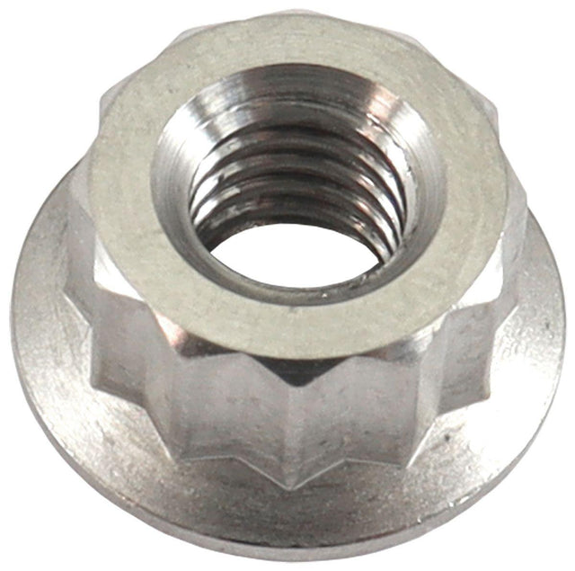 Aeroflow M6 x 1.00mm Titanium 12 Point Nut (AF3501-0010) AF3501-0010