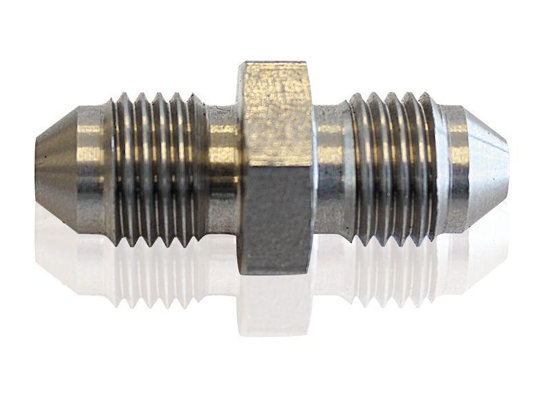 Aeroflow Stainless Steel Male Flare Union Fitting -4AN (AF360-04)