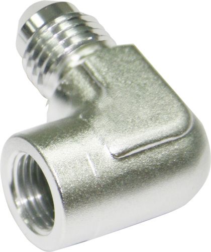 Aeroflow 90° Female NPT to Male AN Adapter 1/8" to -4AN (AF373-04S)