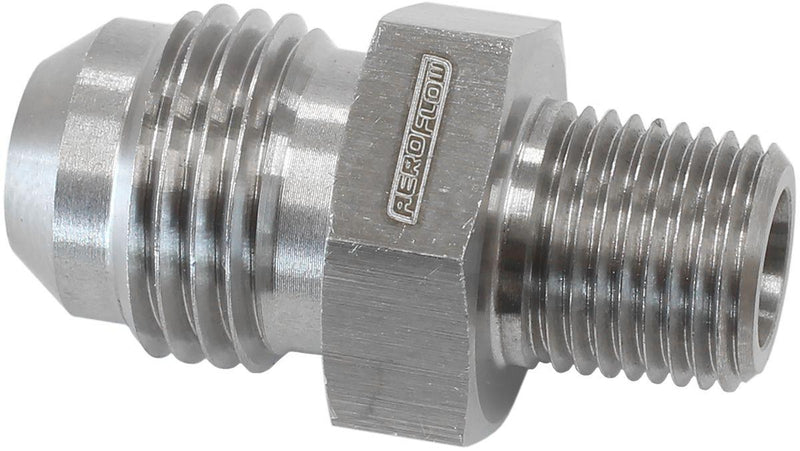 Aeroflow Turbo Oil Feed Fitting - Stainless Steel (AF380-02-06) AF380-02-06