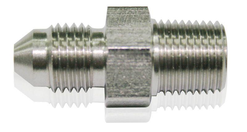 Aeroflow Stainless Steel NPT Male to AN Fitting (AF380-03) AF380-03