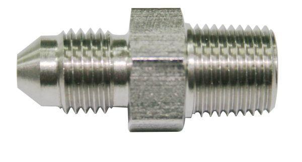 Aeroflow Stainless Steel NPT Male to AN Fitting (AF380-04-04) AF380-04-04