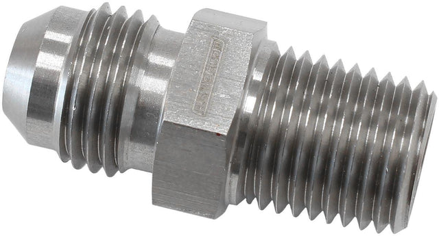 Aeroflow Turbo Oil Feed Fitting - Stainless Steel (AF380-04-06) AF380-04-06