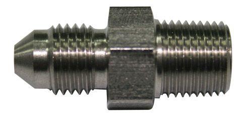Aeroflow Stainless Steel NPT Male to AN Fitting (AF380-04) AF380-04