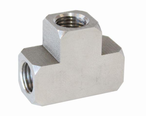 Aeroflow Stainless Steel Inverted Female T-Block (AF386)