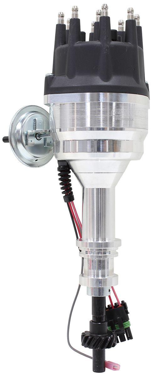 Aeroflow XPRO Ford Cleveland Ready to Run Distributor, Machined Aluminium Body with Black Cap (AF4010-8350BLK) AF4010-8350BLK